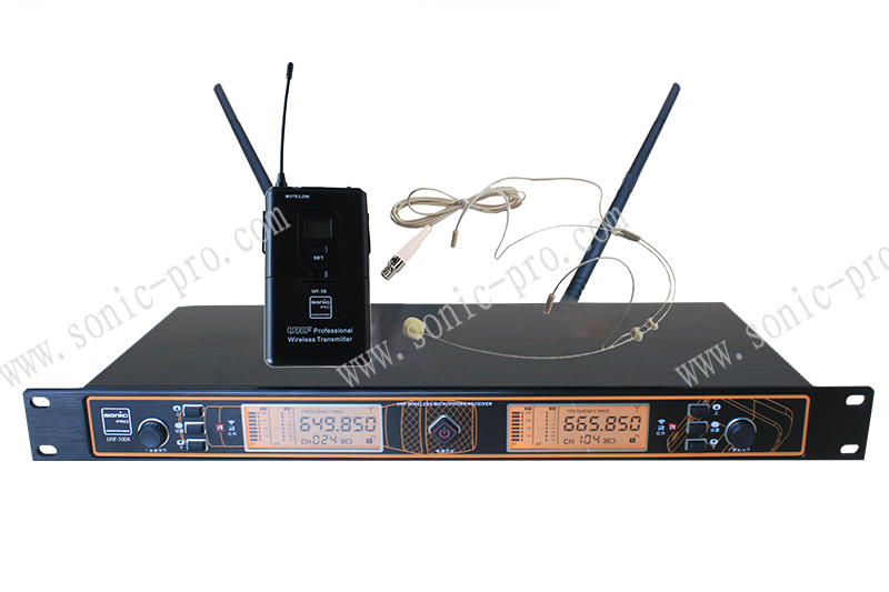 云南UHF-100A  无线单头戴话筒